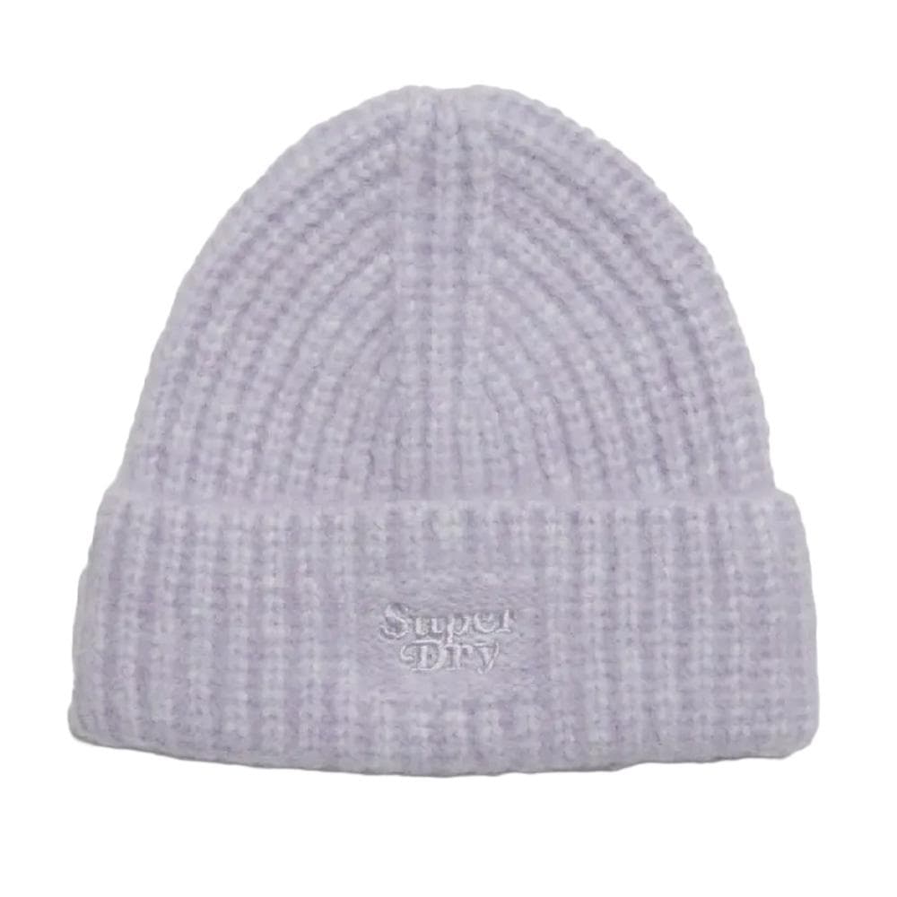 Bonnet Mauve Femme Superdry Rib Knit Beanie 1