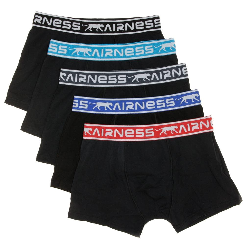 Lot de 5 Boxers Noirs Garçon Airness 1