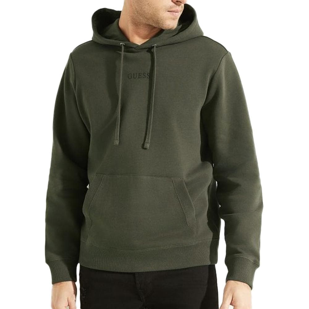 Sweat à Capuche Kaki Homme Guess Roy 1