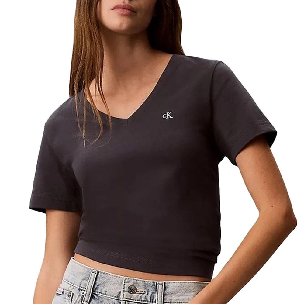 T-Shirt Gris Foncé Femme Calvin Klein Jeans Archive LV047B205G 1