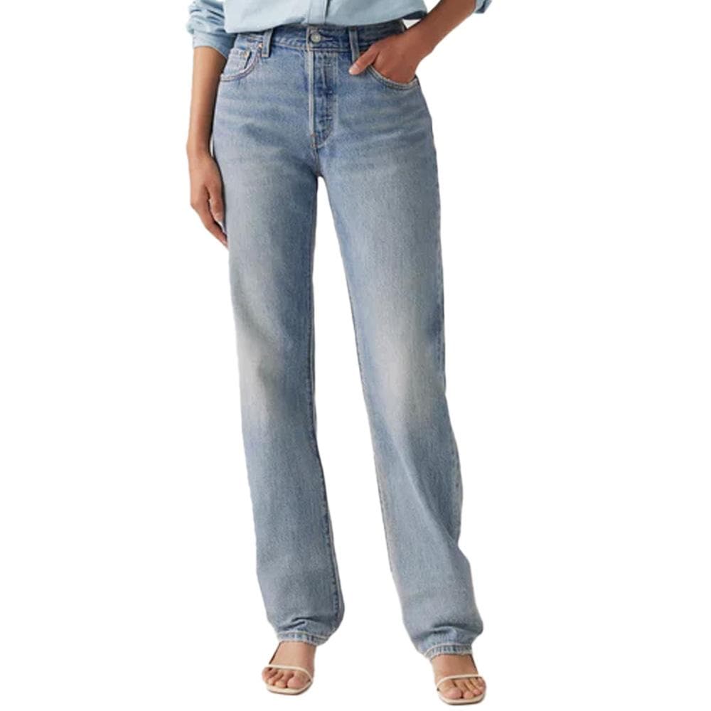 Jean 501 90s Bleu Clair Délavé Femme Levi's 1