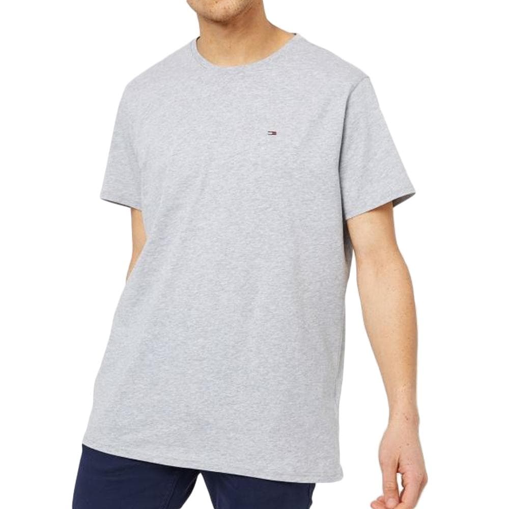 T-Shirt Gris Homme Tommy Hilfiger Slim Jersey 1