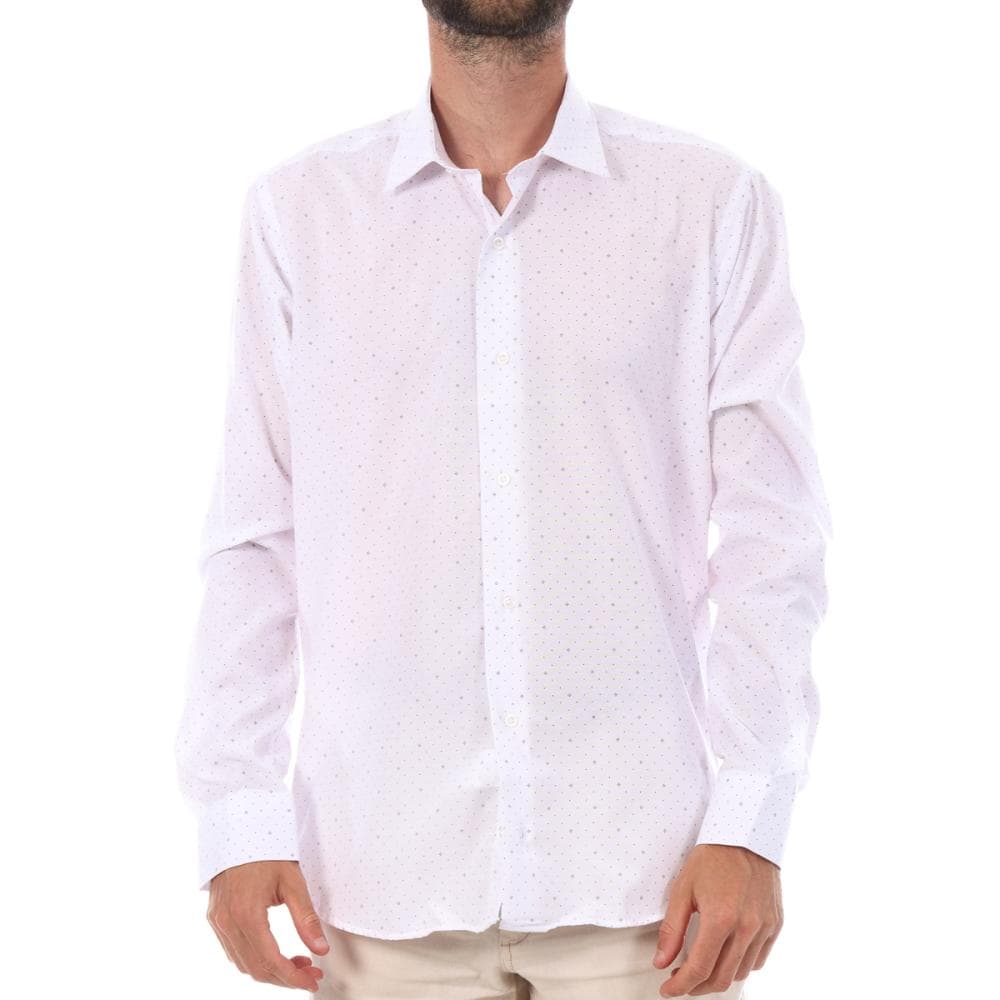 Chemise Blanche à Motifs Homme Saint Hilaire 202 1