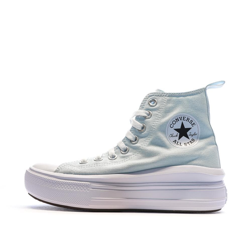 Baskets Bleu Ciel Femme Converse Chuck Taylor All Star Move 1