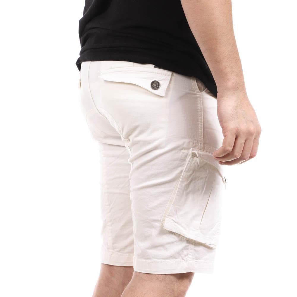 Bermuda Cargo Blanc Homme Paname Brothers Betty 2
