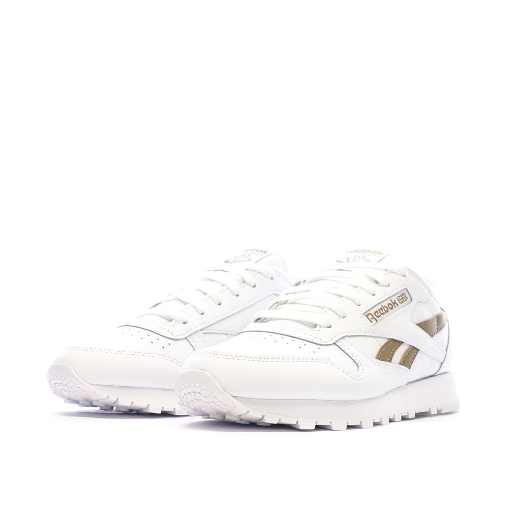 Baskets Blanc/Marron Femme Reebok Classic Leather 6