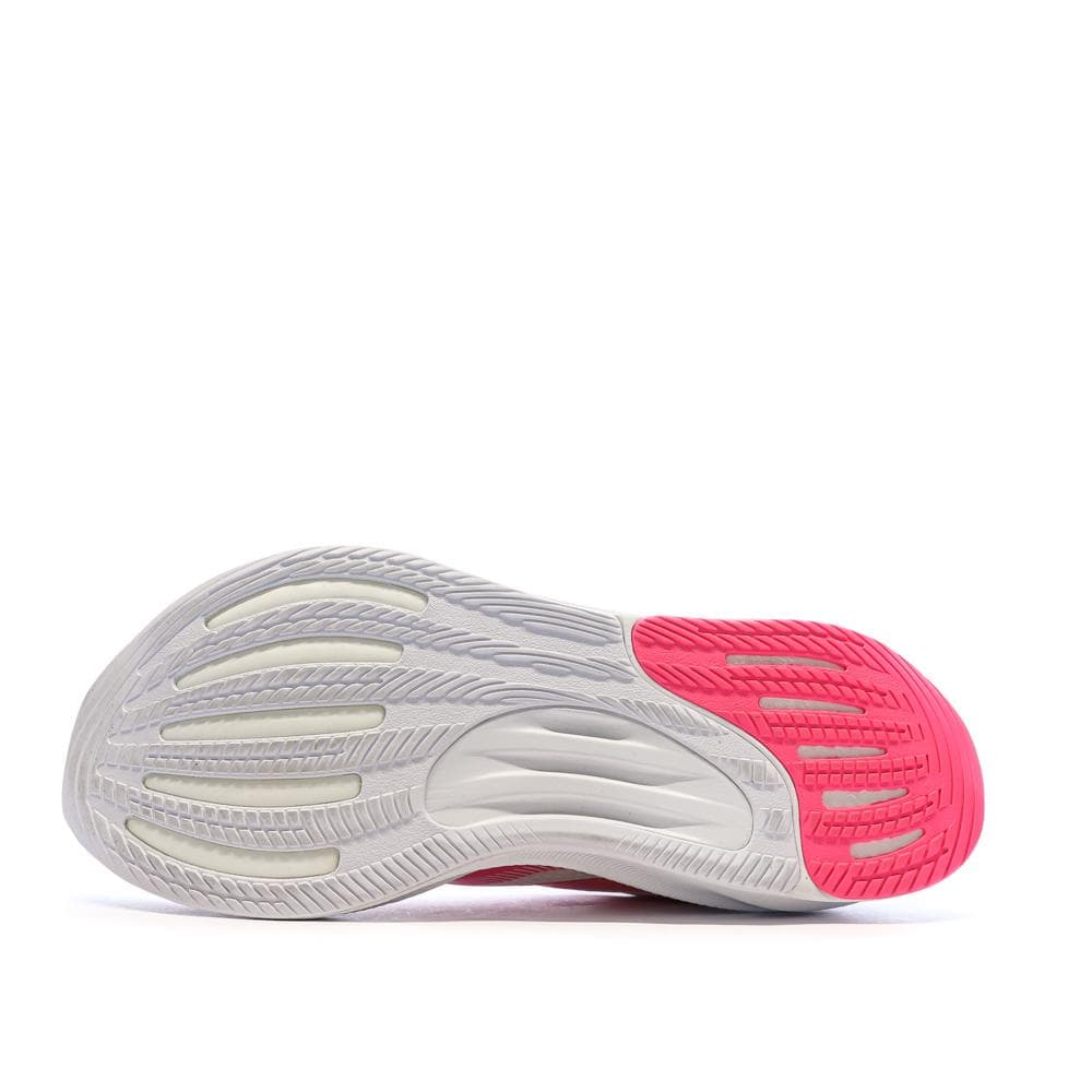 Baskets Blanches/Roses Femme Adidas Stride 5