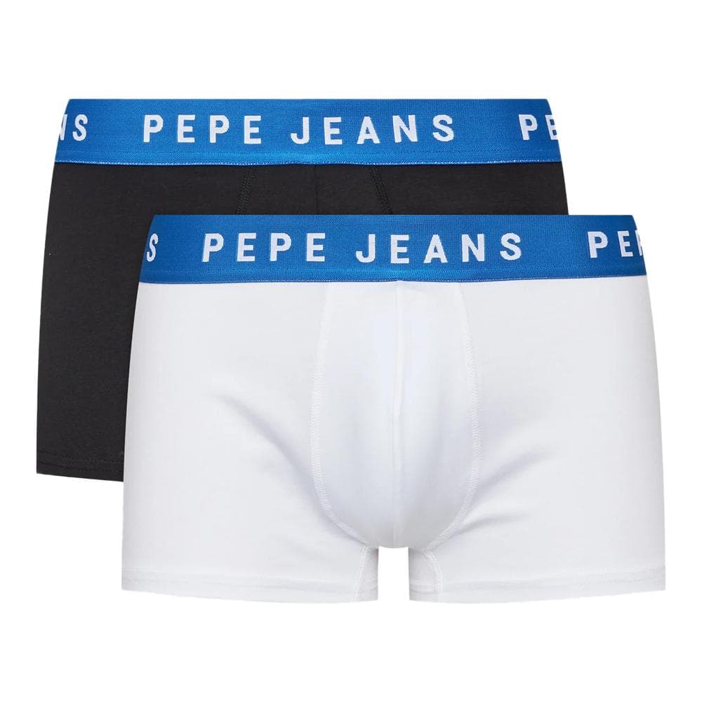 2x Boxers Noir/Blanc Homme Pepe Jeans PMU 1