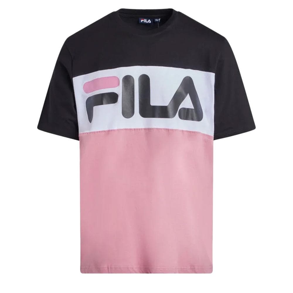 T-shirt Rose/Noir Homme Fila Flat Matte 1