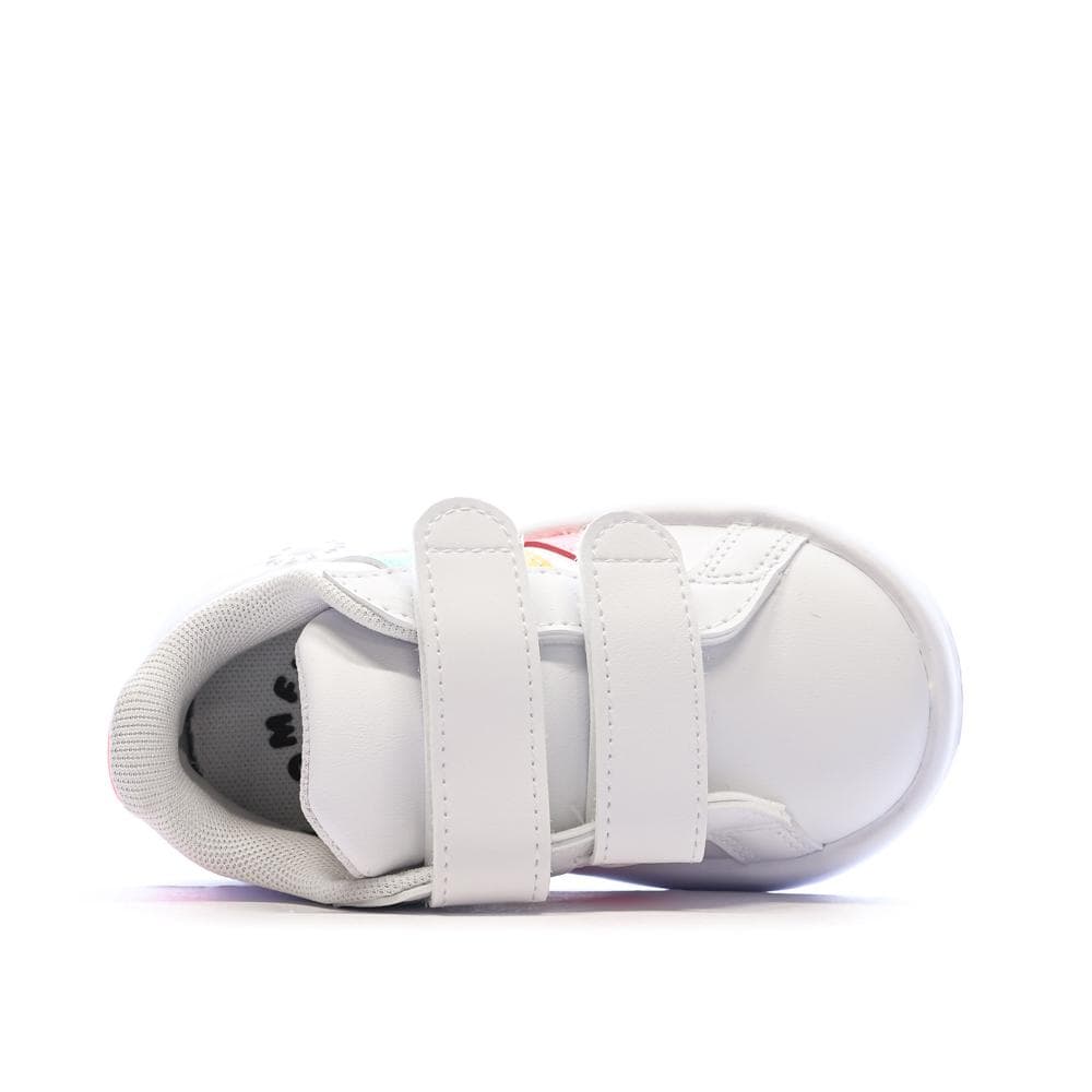 Baskets Blanches/Roses Fille Adidas Grand Court 2.0 IE1371 4