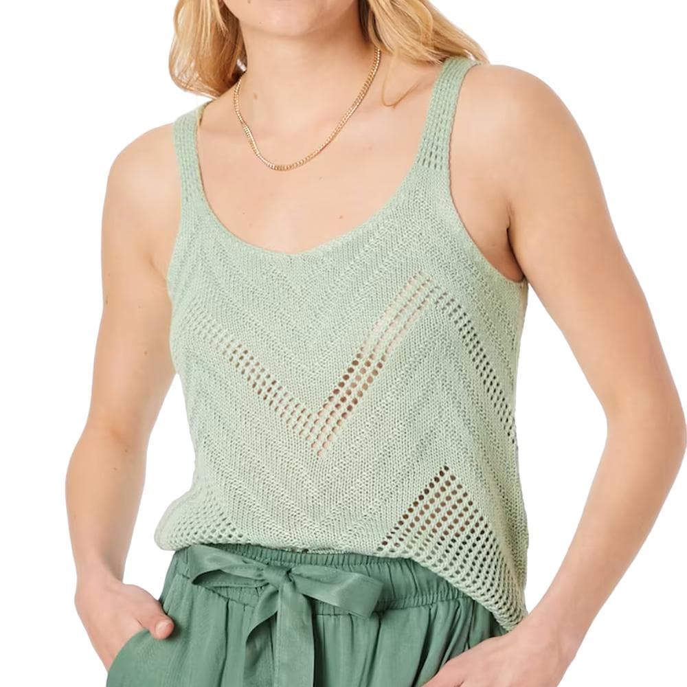 Top Crochet Vert d'eau Femme Jdy 15226348 1