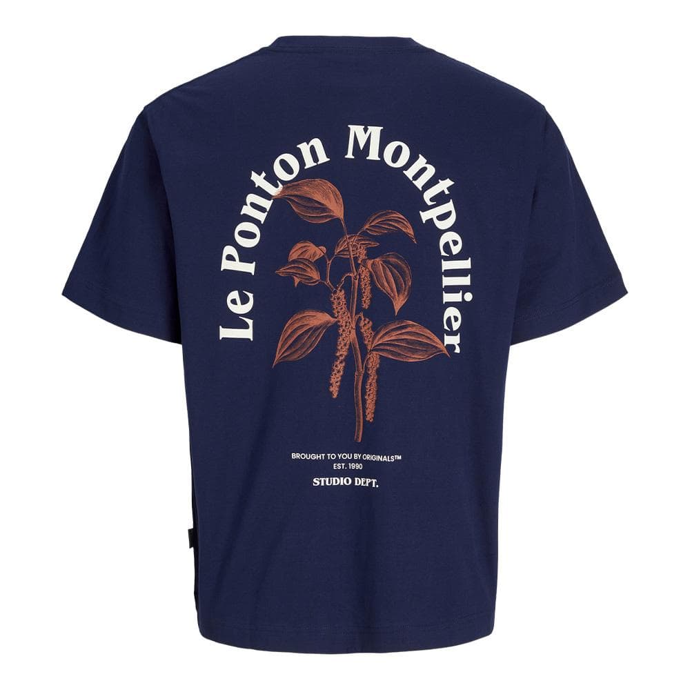 T-Shirt Marine Homme Jack & Jones Paros 4