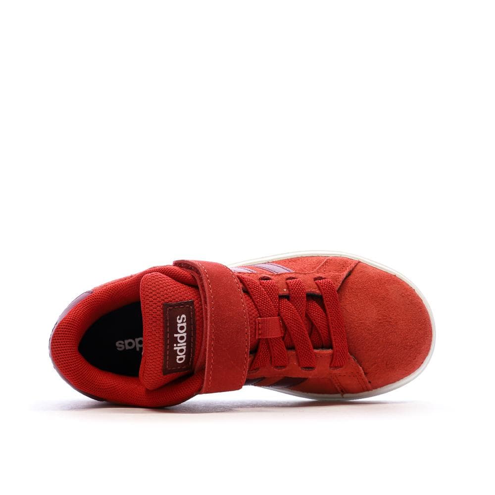 Baskets Rouge Garçon Adidas Grand Court 00s EL C 4