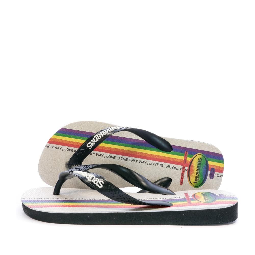 Tongs Blanches Mixte Havaianas Top Pride 1