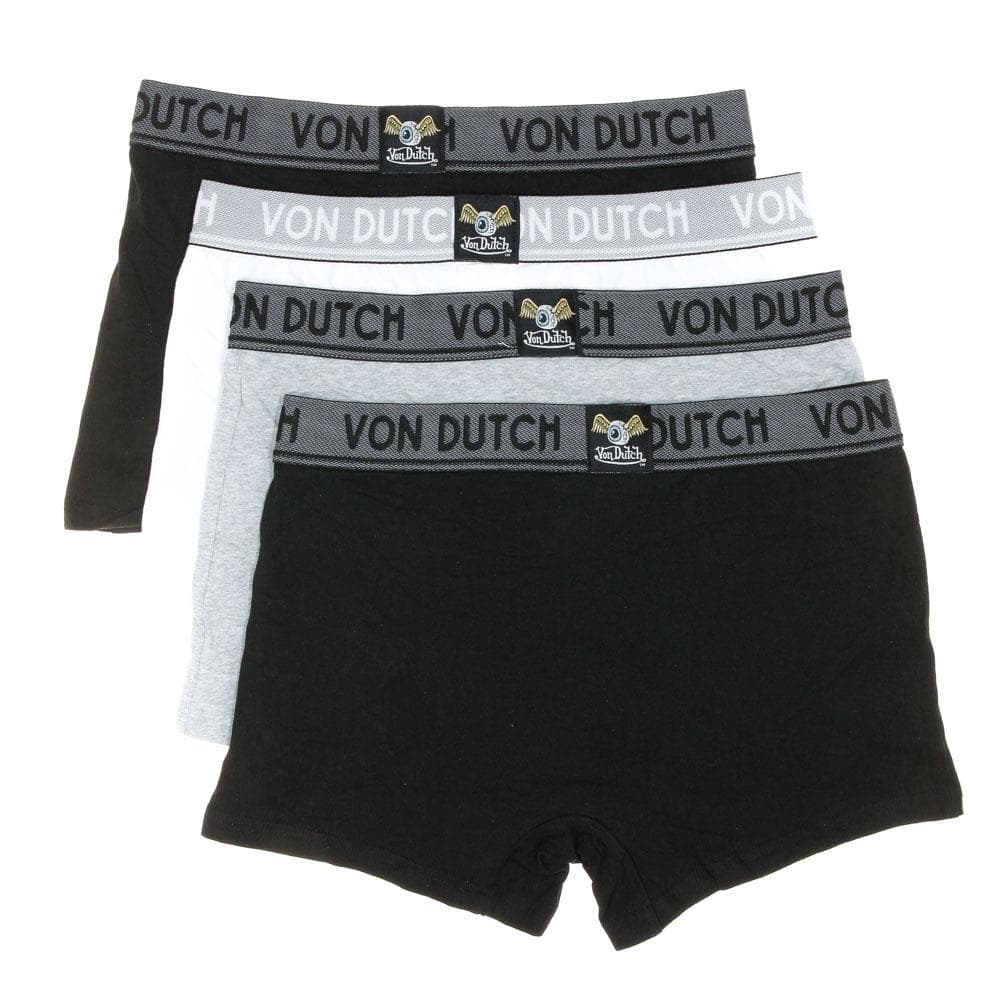 X4 Boxers Homme Blanc/Gris/Noir Von Dutch ORIAS 3