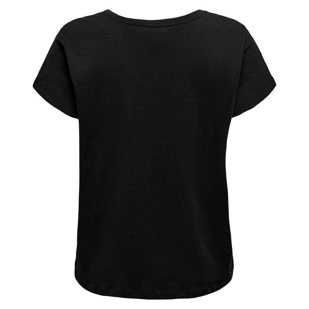 T-Shirt Noir Femme ONLY Mally Life 2