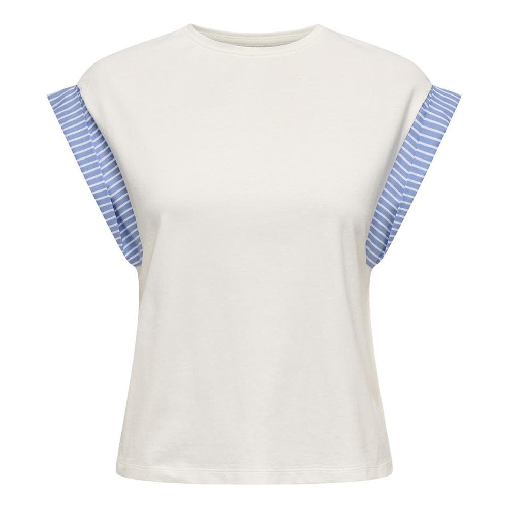 T-Shirt Blanc/Bleu Femme Only Dawn 1