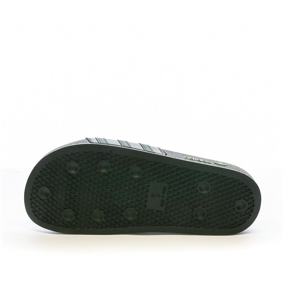 Claquettes Noir/Vert Adidas Adilette HP6266 2