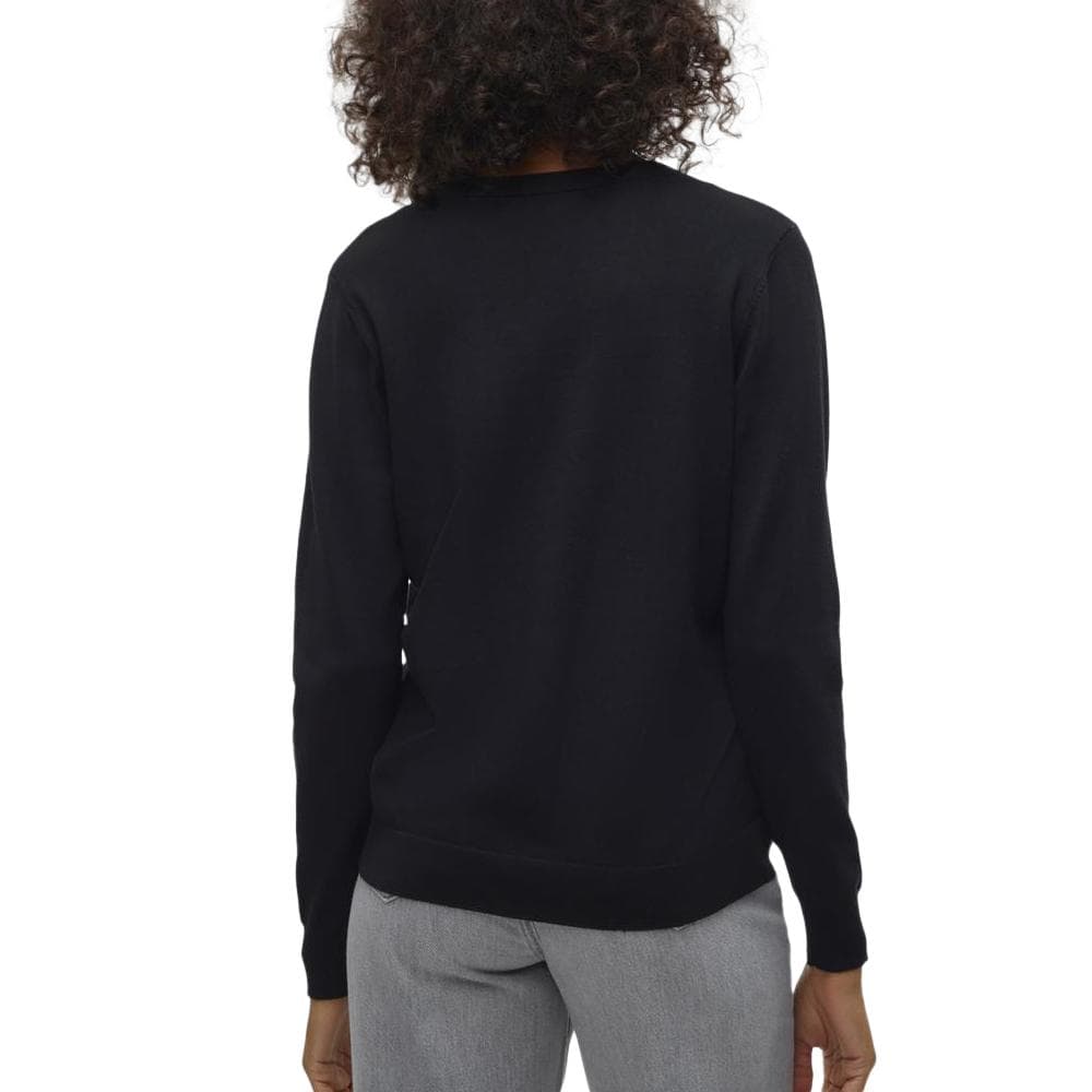 Gilet Noir Femme Vero Moda Silje V-neck Cardigan Moonbeam 2