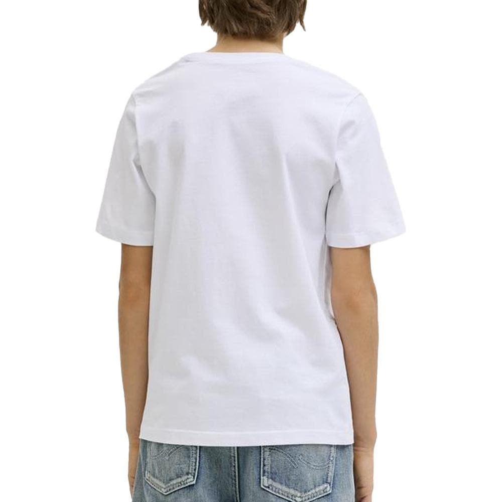 T-Shirt Blanc/Bleu Garçon Jack & Jones Tucket 2