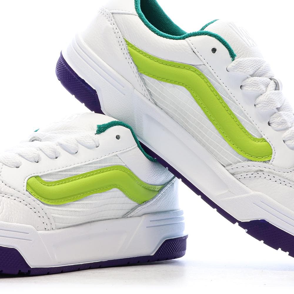 Baskets Blanches/Vertes Garçon Vans Hylane 7