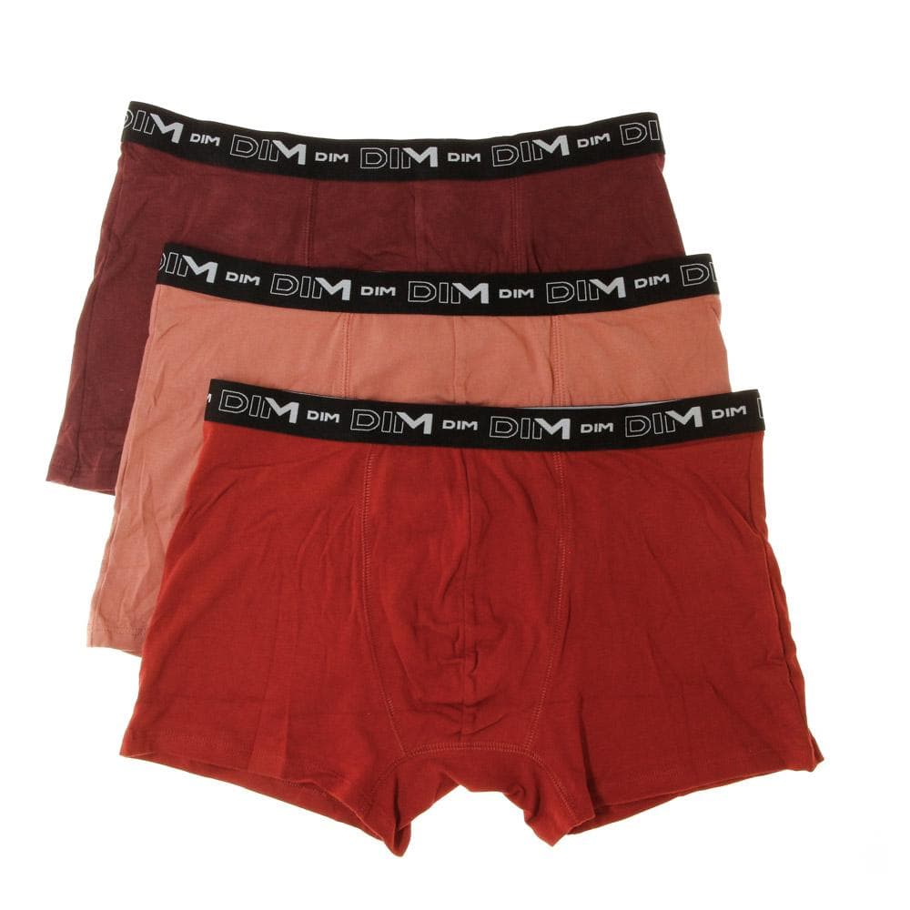 Lot de 3 Boxers Rose/Noir Homme Dim D6596 1
