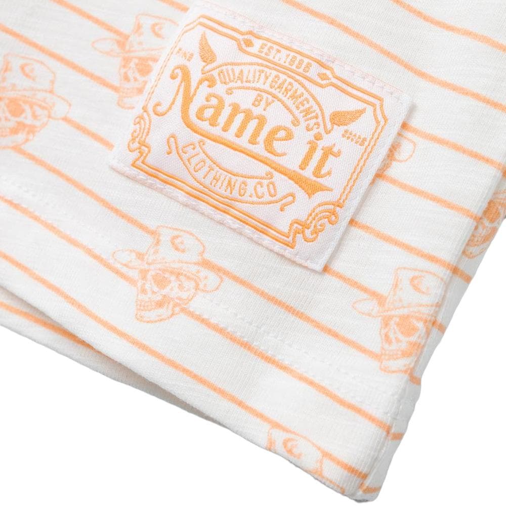 T-shirt Blanc/Orange Garçon Name It Kent 2