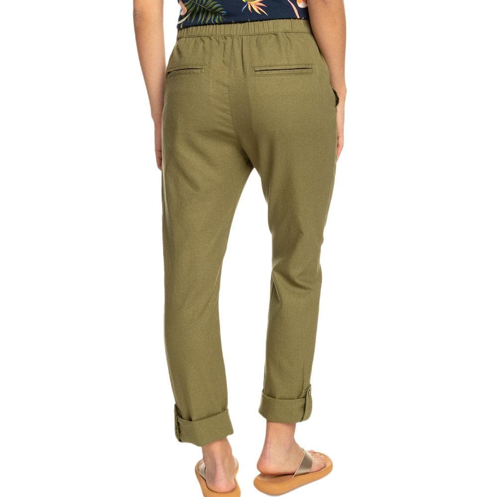 Pantalon fluide Kaki Femme Roxy The Seashor 2
