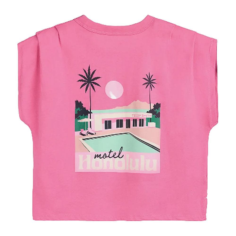 T-Shirt Rose Fille Teddy Smith Motel 2