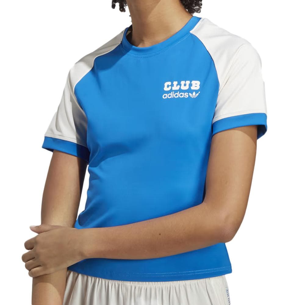 T-shirt Bleu Femme Adidas Club Tee IB5806 1