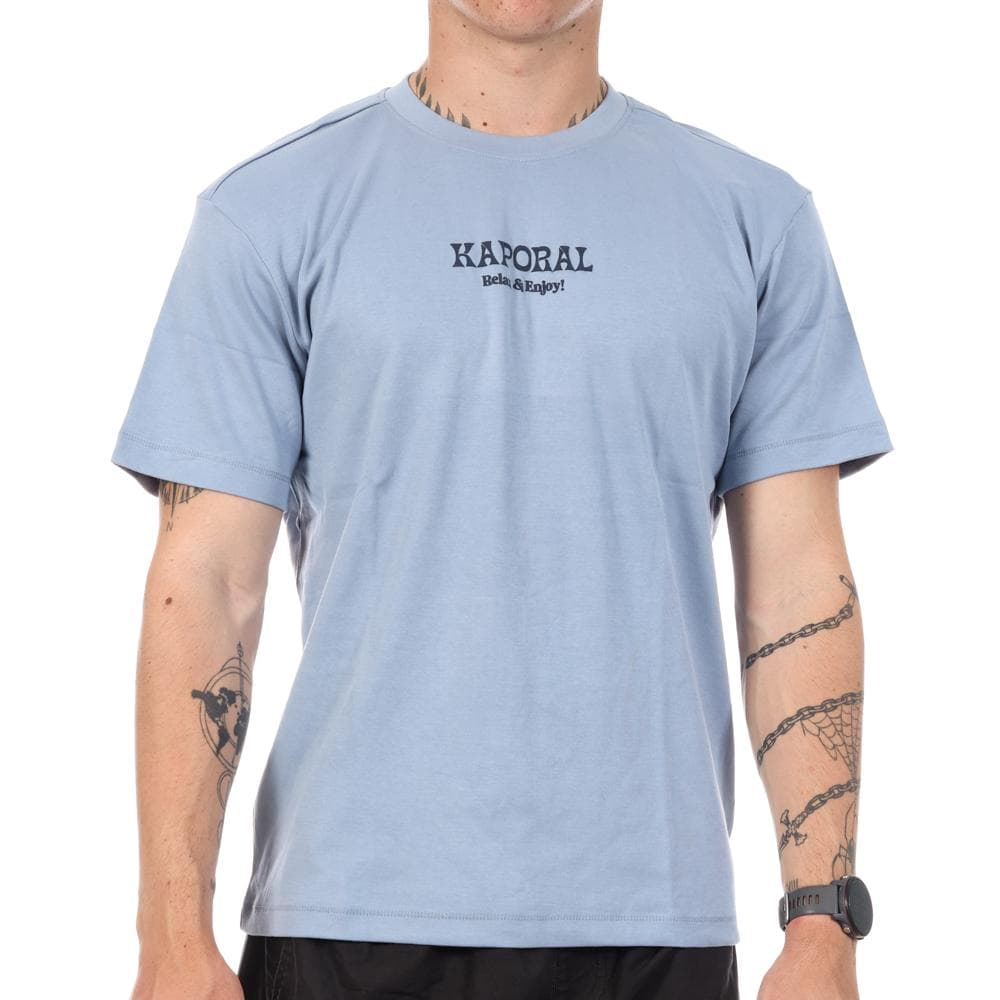 T-Shirt Bleu Homme Kaporal TYGAE 1