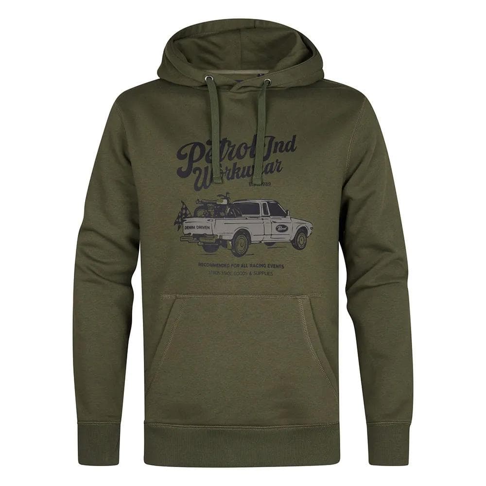 Sweat à Capuche Kaki Homme Petrol Industries Hoode 1