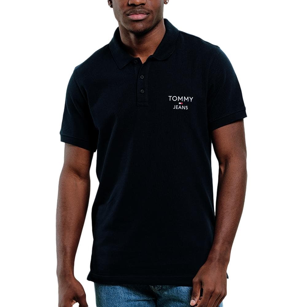 Polo Noir Homme Tommy Hilfiger DM0DM18927 1