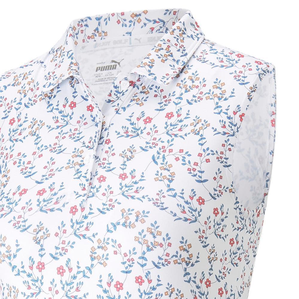 Polo Blanc Imprimé Fille Puma Flo 3