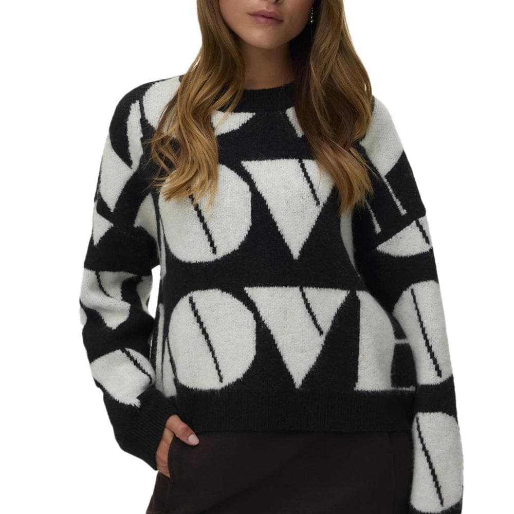 Pull Noir/Gris Femme Vero Moda Love 1