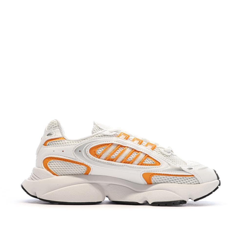 Baskets Blanches/Oranges Femme Adidas Ozmillen 2
