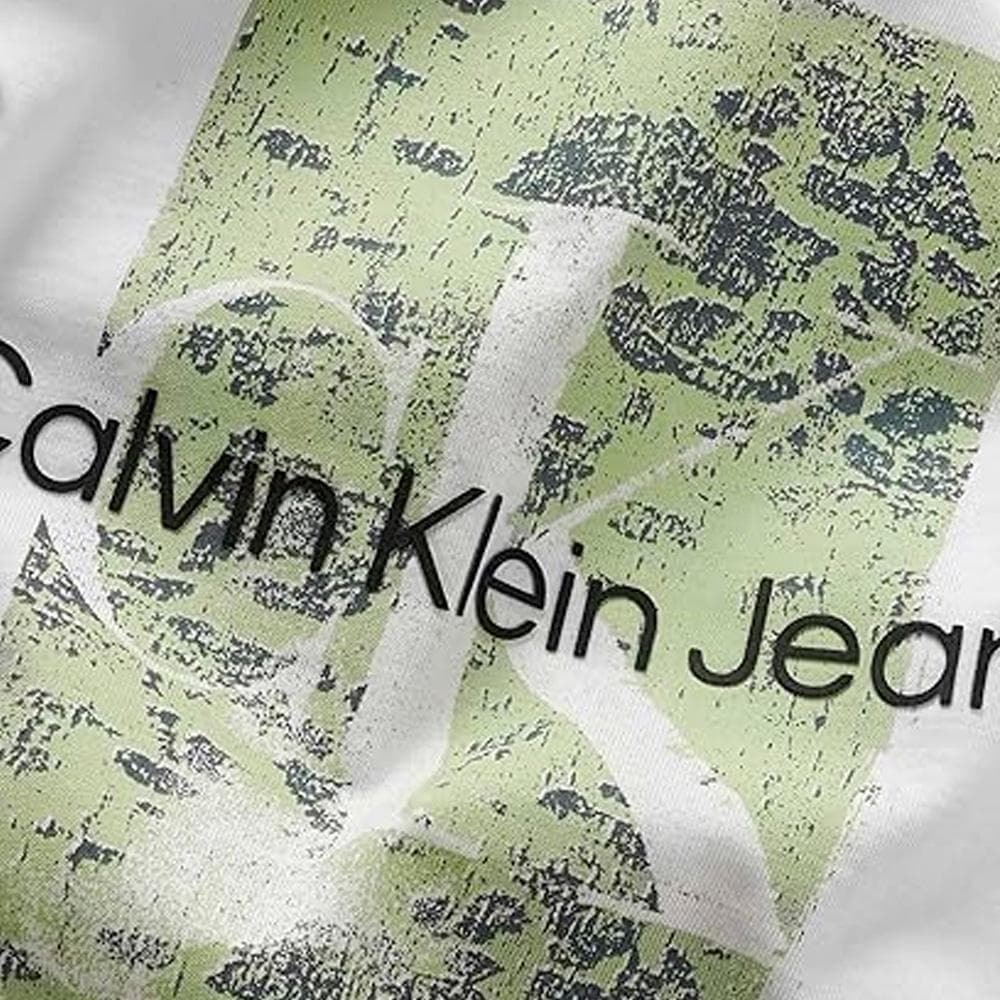 T-shirt Blanc Garçon Calvin Klein Jeans Second Skin 2