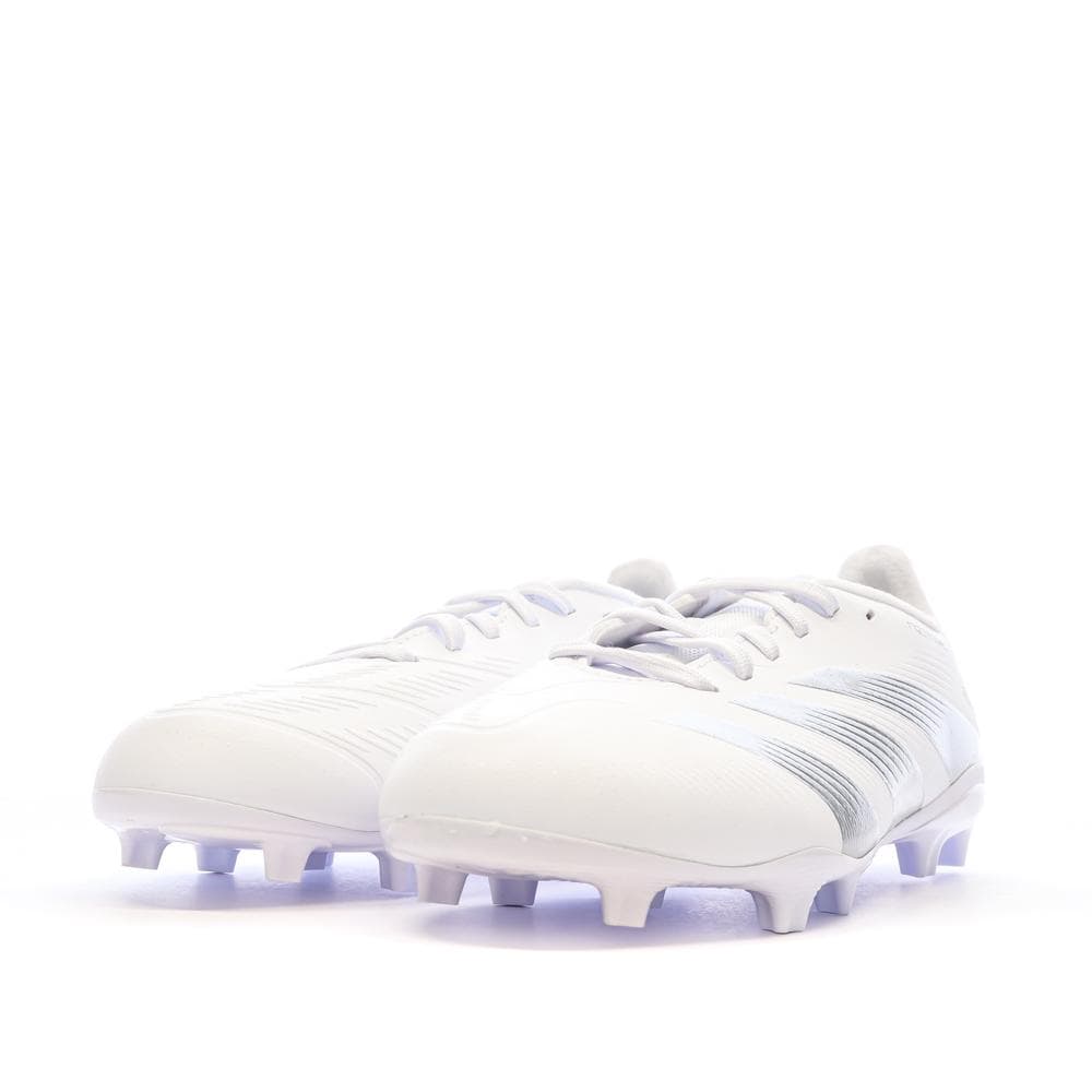 Chaussures de Foot Blanches Junior Adidas Predator League FG 6