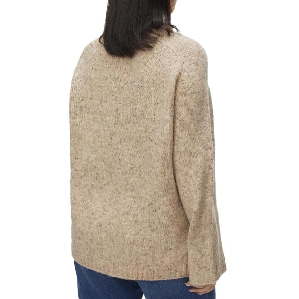 Pull en Maille Beige Femme Vero Moda Curve Cingrid 2