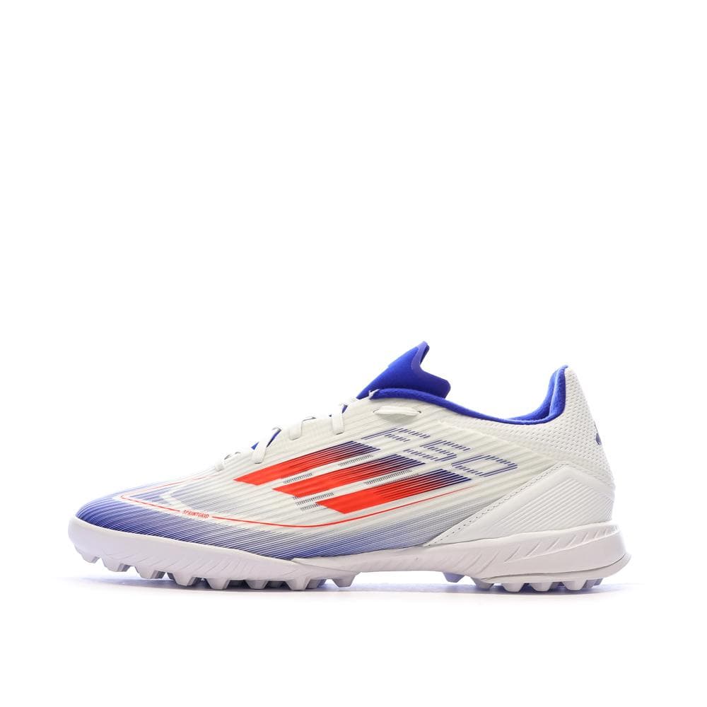 Chaussures de Foot Blanc/Bleu Adidas F50 League TF J 1