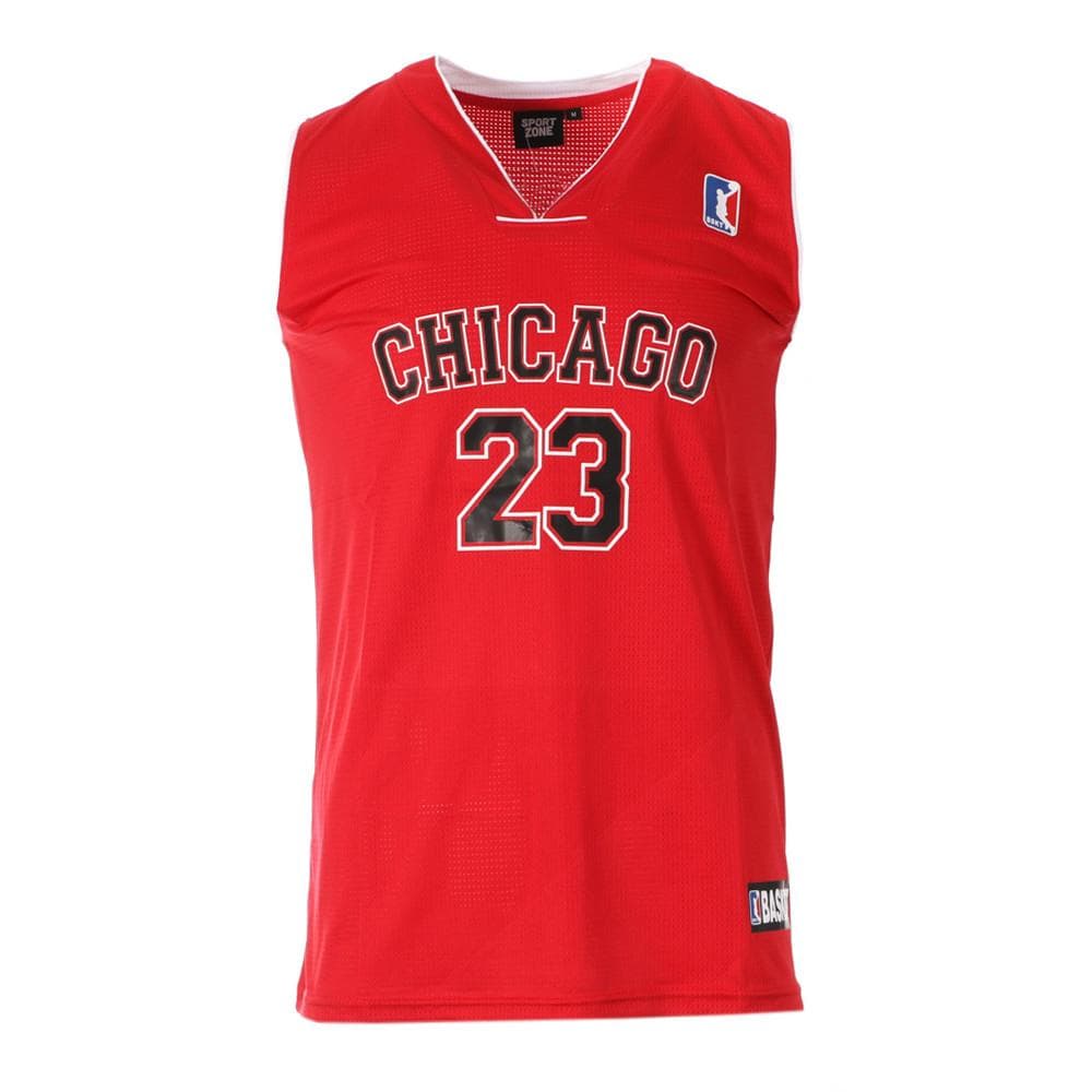 Chicago 23 Maillot de basket Rouge Homme Sport Zone 1