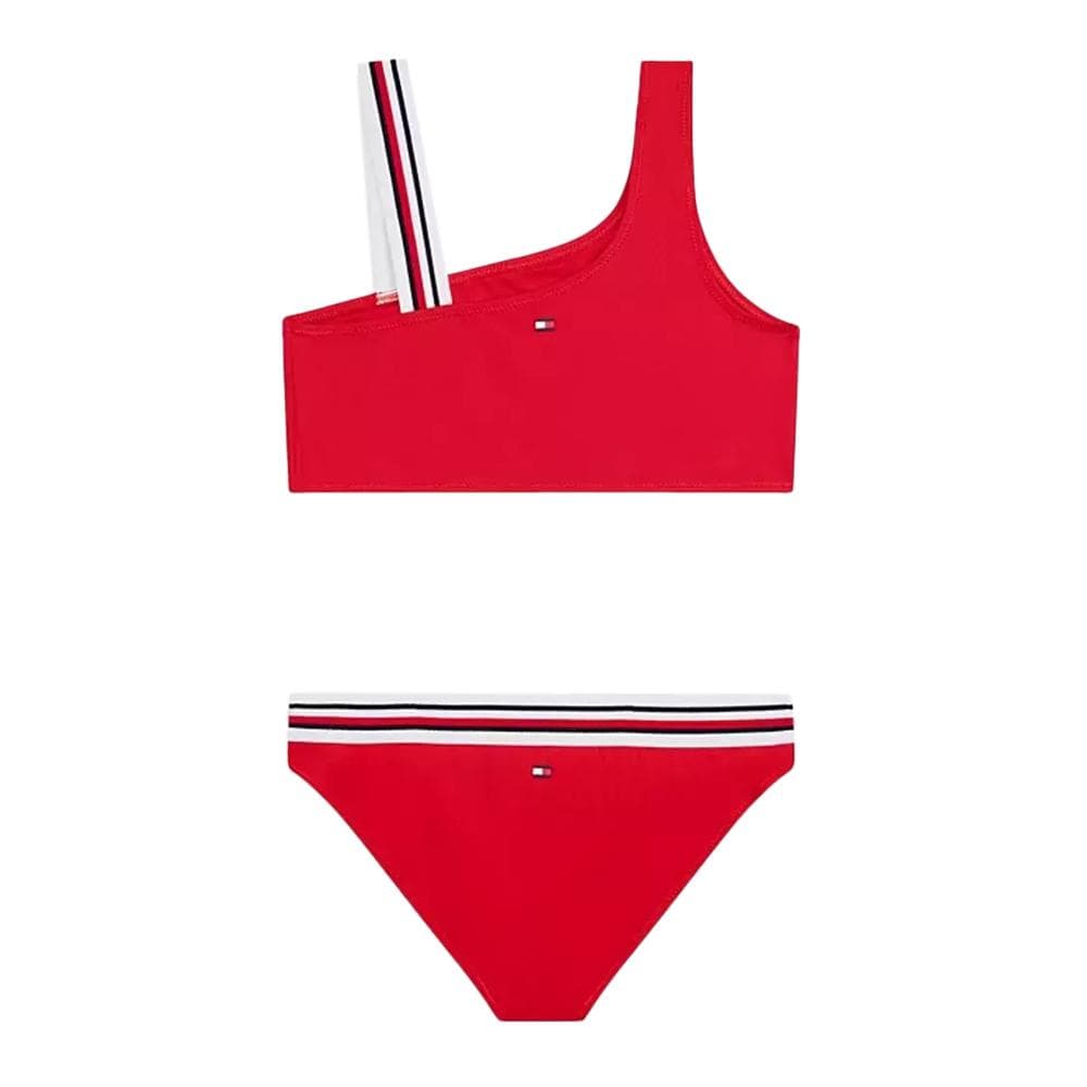 Ensemble bikini Rouge Fille Tommy Hilfiger One Shoulder 2
