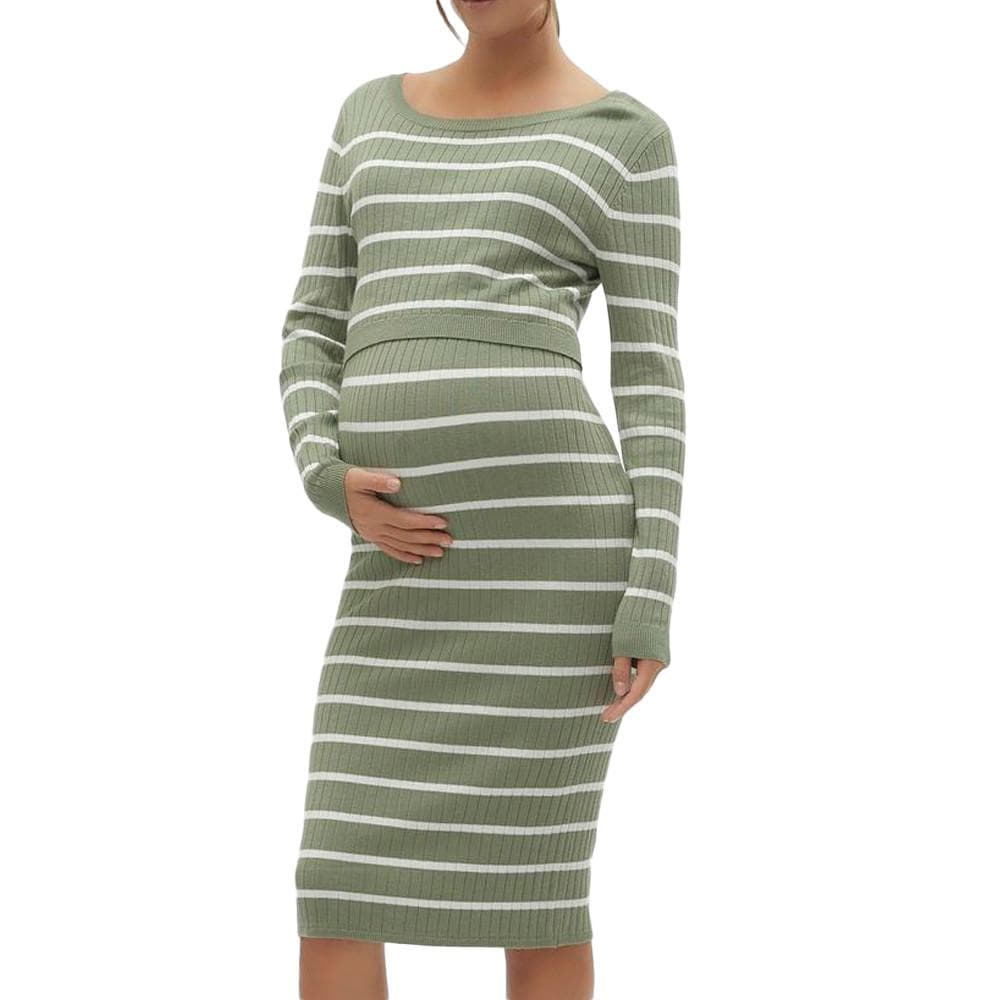 Robe D'allaitement Verte Femme Mamalicious Ewsiv 1