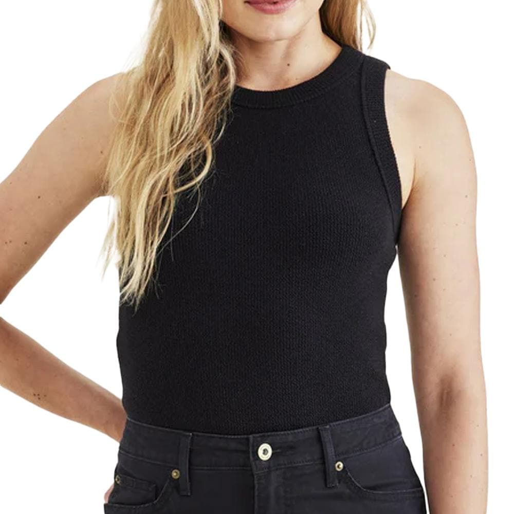 Débardeur Noir Femme Dockers Rib Knit Tank 1