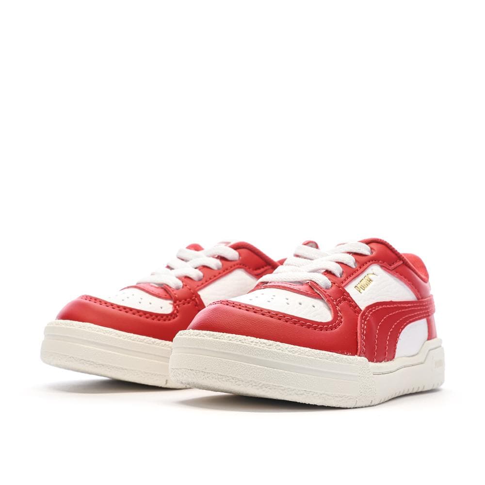 Baskets Blanches/Rouges Garçon Puma Pro Classic 6