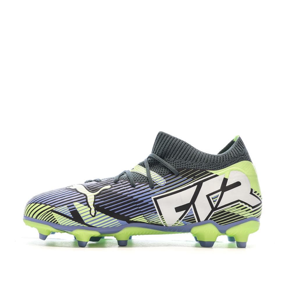 Chaussures football Marine/Vert Garçon Puma Future 7 Match 1