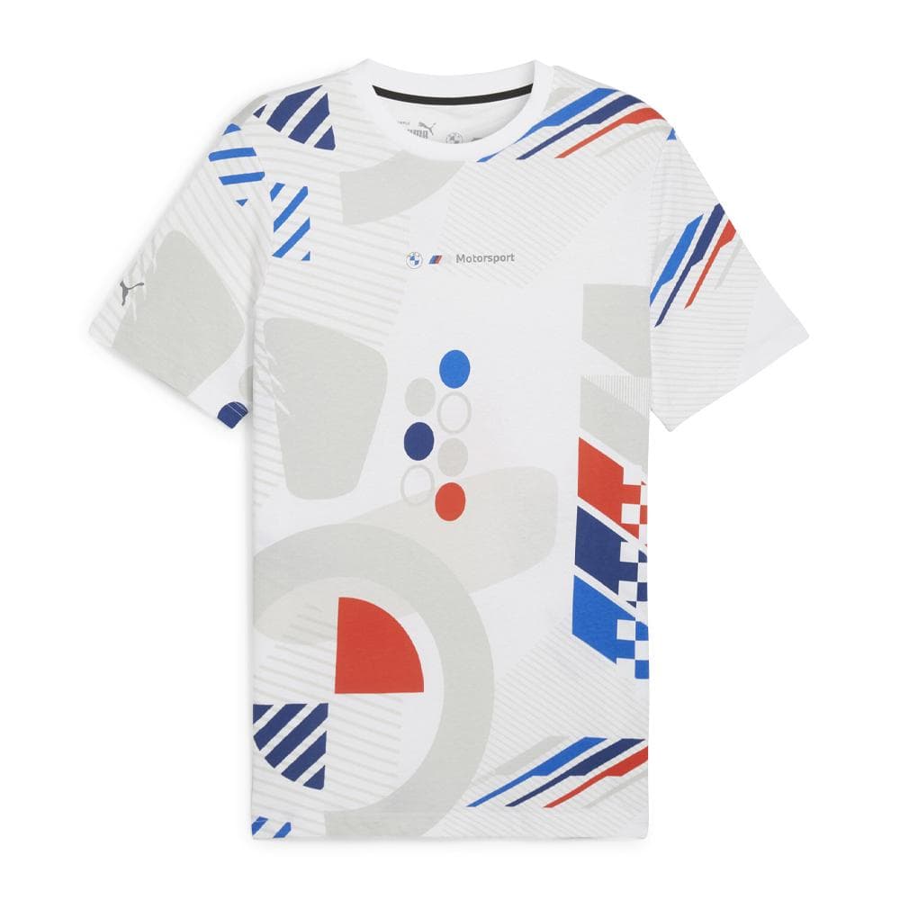 T-shirt Blanc/Bleu/Rouge Homme Puma 624153 2