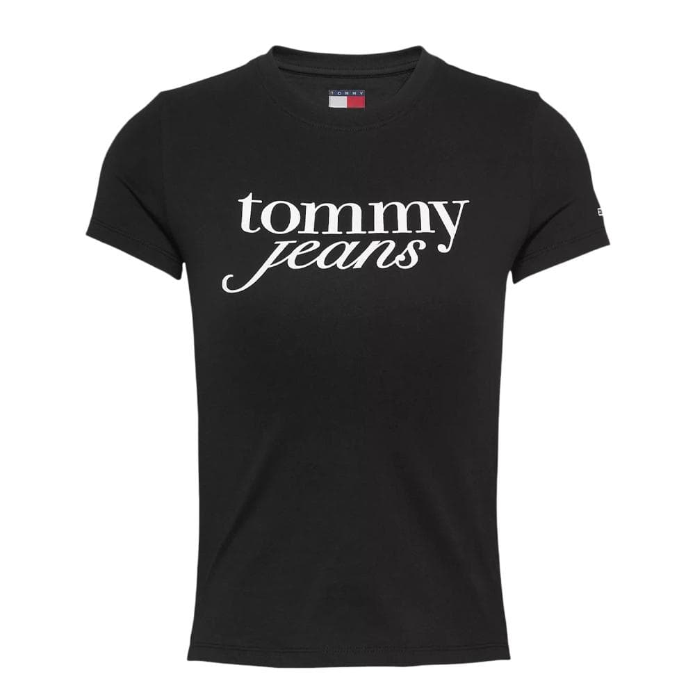 T-shirt Noir Femme Tommy Hilfiger Essential 1