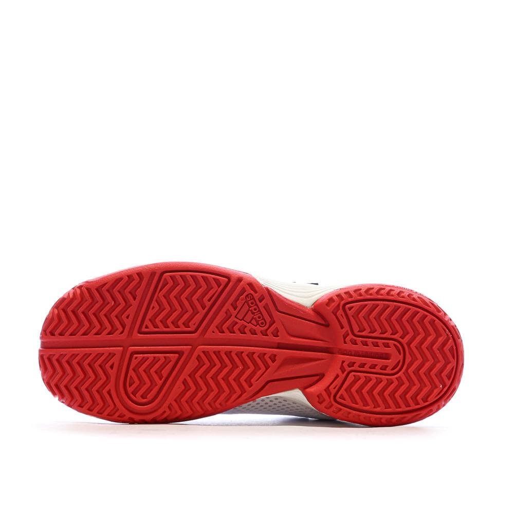 Chaussures de tennis Blanches/Rouges Garçon Adidas Courtflash 5