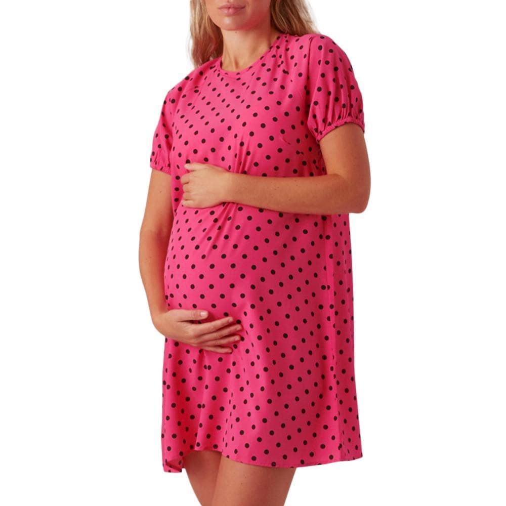Robe Rose Femme Mamalicious Sissel 1